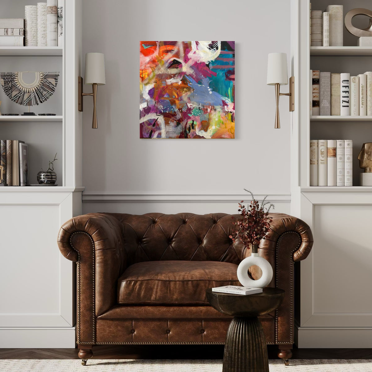 Rhapsody-in-color-acrylic-on-canvas-24" x 24"-$1,500