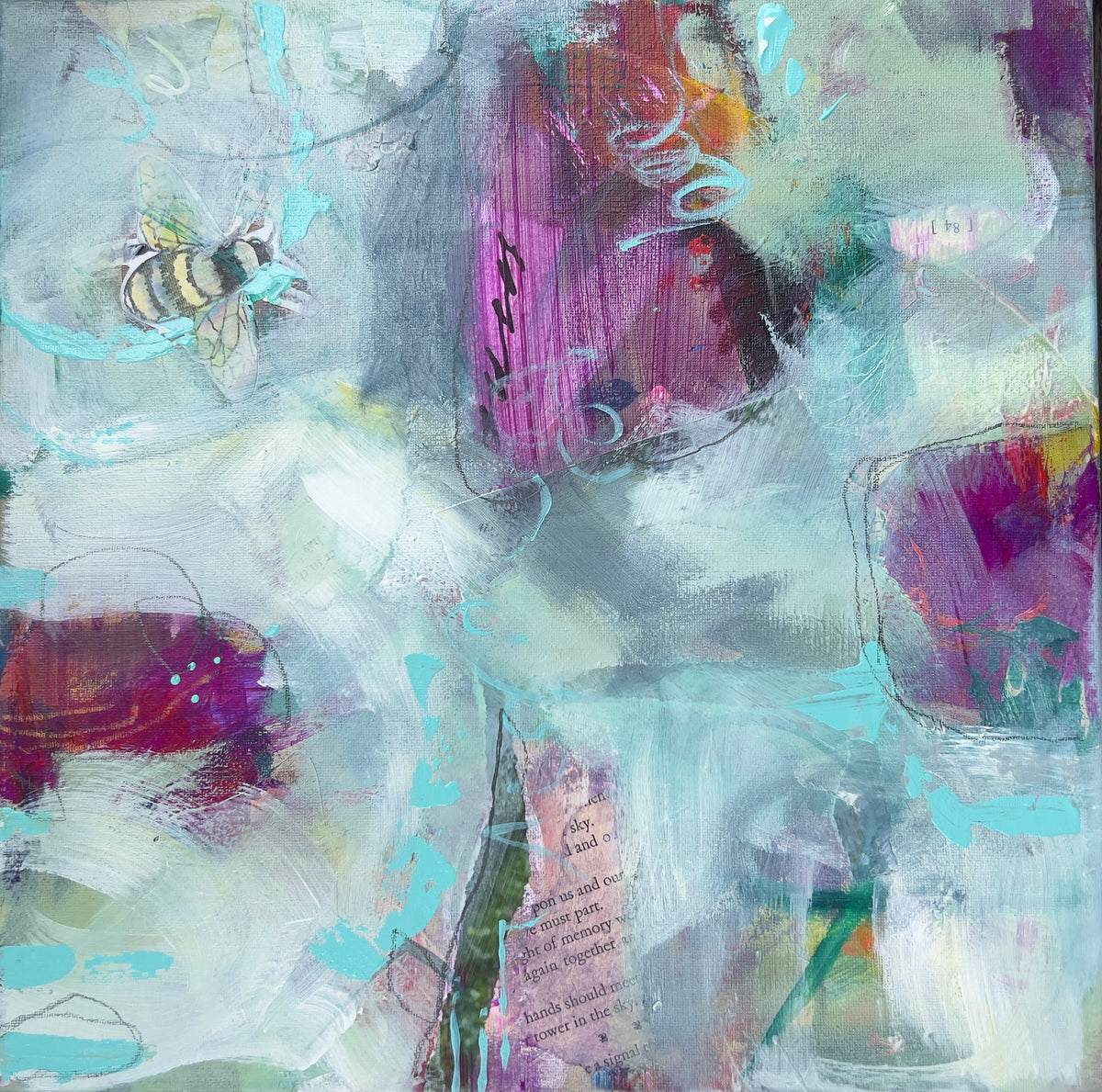 Memories-of-bees-acrylic-on-board-14"x14"-$588
